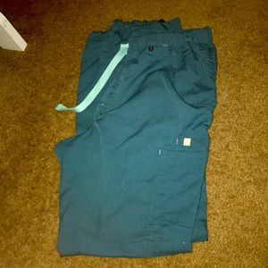 FIGS Scrubs Blue Green Color